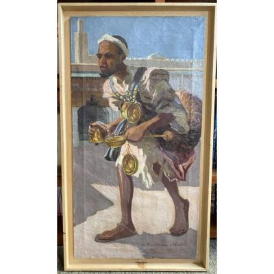 Czech Orientalist School: Antonin Prochazka (1882-1945) - The Water Carrier, 1939