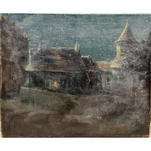 Horace Thivet (xix-xx) - Clair De Lune, Circa 1900