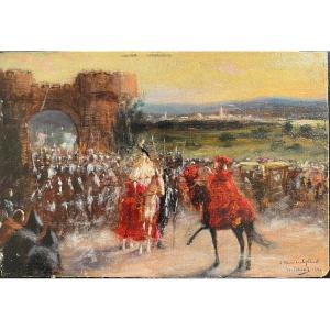 Henri Bénard (1860-1927) - Medieval Scene, 1897