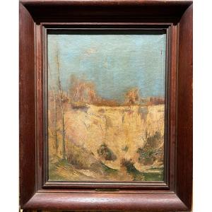 Léon Ostrowski (1858-1889) - Impressionist Landscape Study, Circa 1880