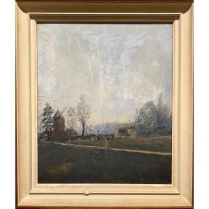 Trinh Dinh (xxth Century) Vietnamese School Of Paris Les Moulins De Longchamp, Circa 1920 / 30