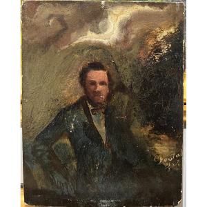 Dostal - Czech School From The End Of The 19th Century? Portrait Of Dandy