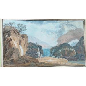 18th Century Watercolor Signed 