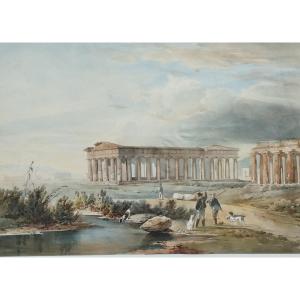 Giacinto Gigante Watercolor Paestum