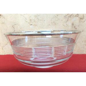 Crystal And Silver Compote Bowl 1930