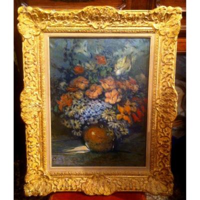 "bouquet Of Flowers" By Louis Fortuney (1878-1950)