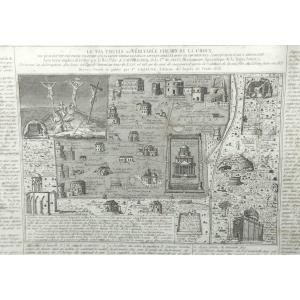 Engraving Of Fs. Lejeune “the Via Crucis” Text By Rev. A. Parvilliers 1838