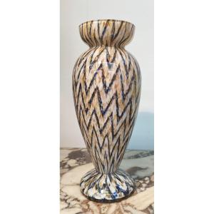 Art Deco Glass Paste Vase
