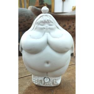 Mesa Ricardo "woman With Birds" Biscuit Sculpture XX