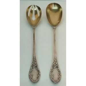 H. Soufflot Silver And Vermeil Salad Service