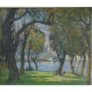 Maurice Désiré-lucas "mediterranean Landscape"