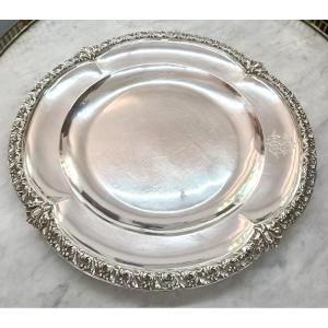 Round Silver Dish Goldsmith émile Sanner XIX