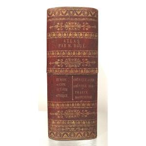 1827 Atlas Brué Box Of 8 Maps  J. Goujon & J. Andriveau
