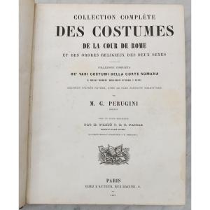 M.g. Perugini Complete Collection Of Court Costumes Of Rome 1852