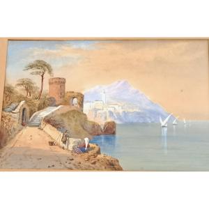 Watercolor XIX "on The Coast Of Genoa"