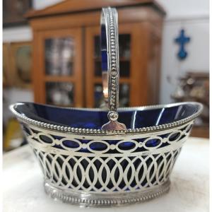 Openwork Silver Basket, Netherlands, 19th Century