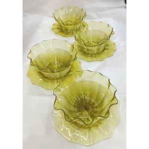 4 Finger Bowls Attributed To Stevens & Williams