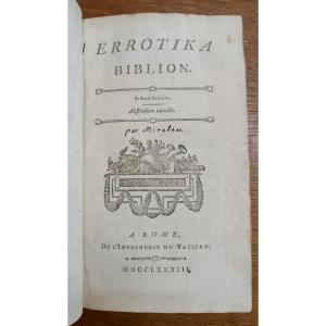 1783 Errotika Biblion Mirabeau / Vatican Printing House