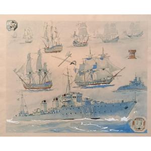 Albert Sebille "tiger Destroyer" Stencil 20th Century