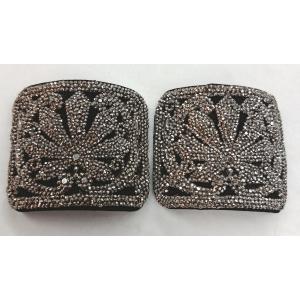 XIX Pair Of Schoe Clips Decorated With Marcasite