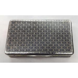 Rectangular Box In Nielloed Silver, 19th Century