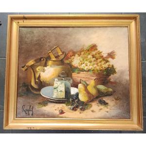 Fruits And Cheese... Oil On Canvas XIX