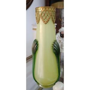 Wilhem Kralik Sohn Glass Vase Early 20th Century