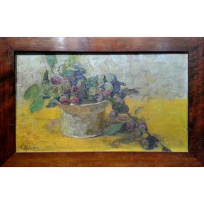 Still Life F.aubertin XXth Century