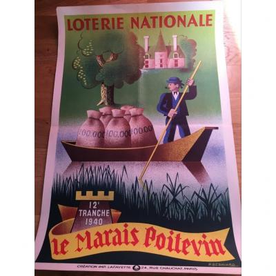 2 National Lottery Poster By Pierre Besniard.