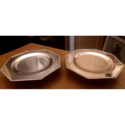 Display Cups On Silver Metal Feet 1930