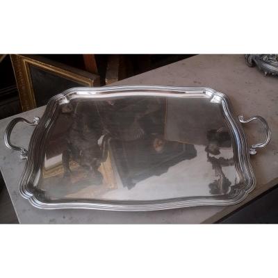 20th Century Silver Metal Tray J.noe
