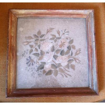 19th Century Framed Embroidery