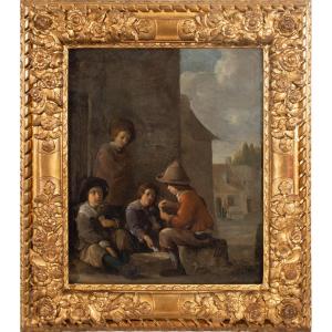 Children Playing Cards. Workshop Of The Le Nain Brothers (17th Century)