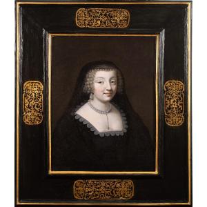 Portrait Of Anne Of Austria (circa 1643). 17th Century