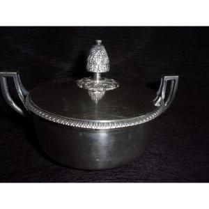 Small Vegetable Dish In Silver Old Man Hallmark Paris Early Nineteenth M.0 Jb Lefranc