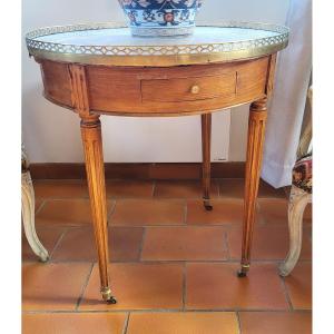 Hot Water Bottle Table Blond Mahogany Louis XVI XVIII E Century Be