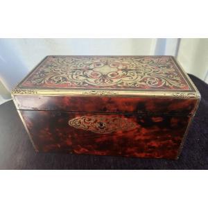 Boulle Marquetry Jewelry Box 19th Century 