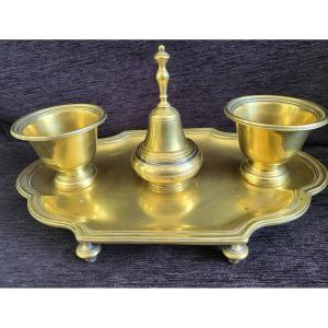 Bronze Desk Kit With Crowned C Regency Period Early 18th Century