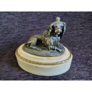 Bronze And Marble Paperweight Louis XVI Period Late 18th Century 