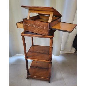 Rosewood Watercolorist Table Restoration Period Early 19th Century