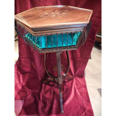 Table Knitter Charles X Period Rosewood And Lemon XIXeme