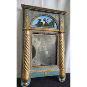 Small Trumeau Mirror Empire Period Early 19th Century