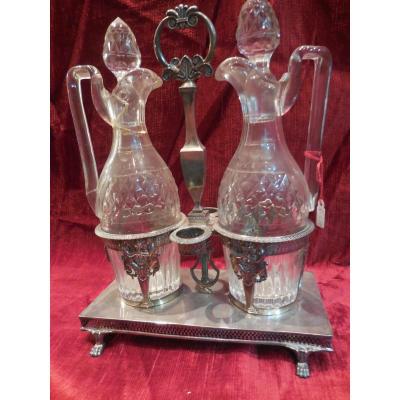 Silver Cruet Coq Paris 1st Empire 1803-1809