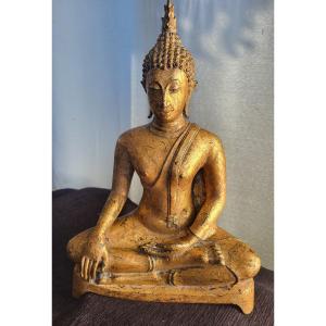 Buddha Gilded Bronze Burma Period Late 19th Century 