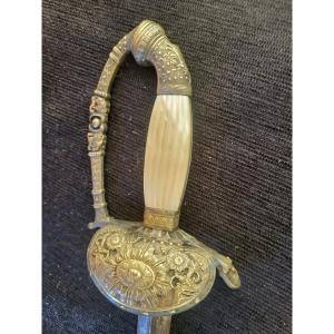 Court Sword Manu.klingenthal Restoration Period Early 19th Century