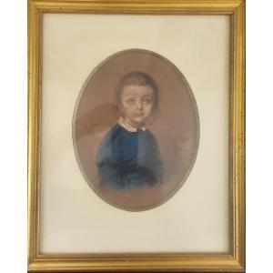 Portrait Of A Child Signed Julien Leopold Boilly Dated 1836
