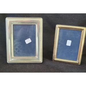 Two Silver And Vermeil Photo Frames H18