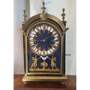 Religious Clock Signed Claude Artus In Paris, Louis XIV Period, 17th Century 