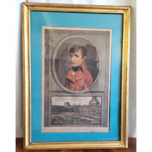 Portrait Of Bonaparte 1st Consul Etching Thermidor Year X