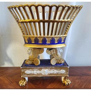 Paris Porcelain Centerpiece From The 1st Empire Period 
